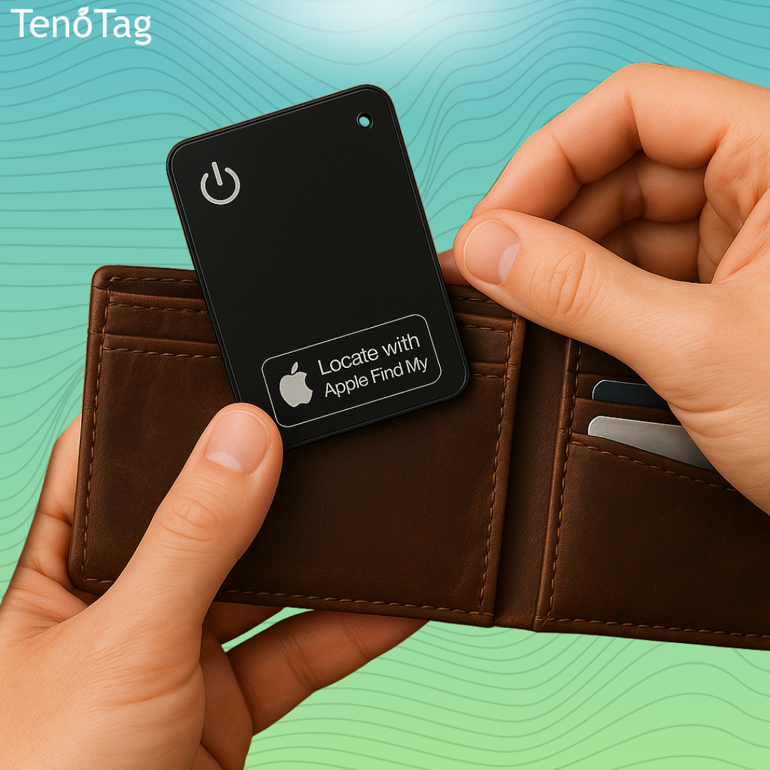 TenoTag™ Slim Bluetooth Wallet Tracker (Apple Find My)