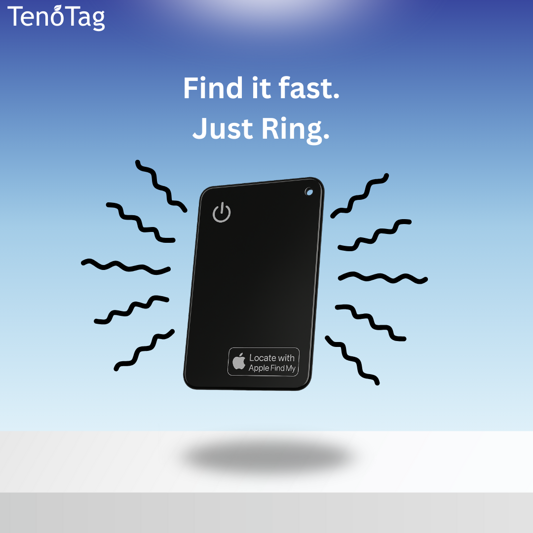 TenoTag™ Slim Bluetooth Wallet Tracker (Apple Find My)