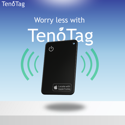 TenoTag™ Slim Bluetooth Wallet Tracker (Apple Find My)