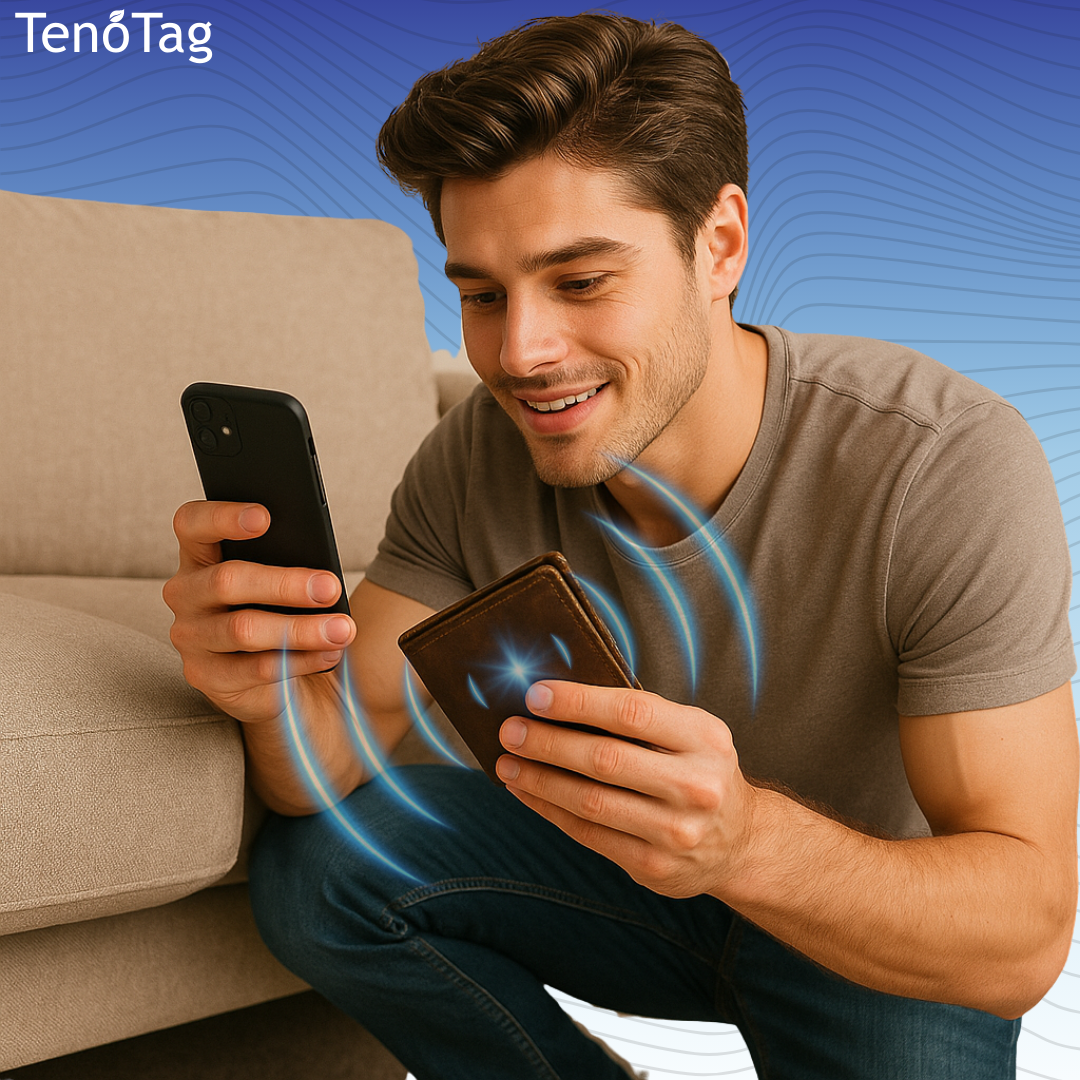 TenoTag™ Slim Bluetooth Wallet Tracker (Apple Find My)